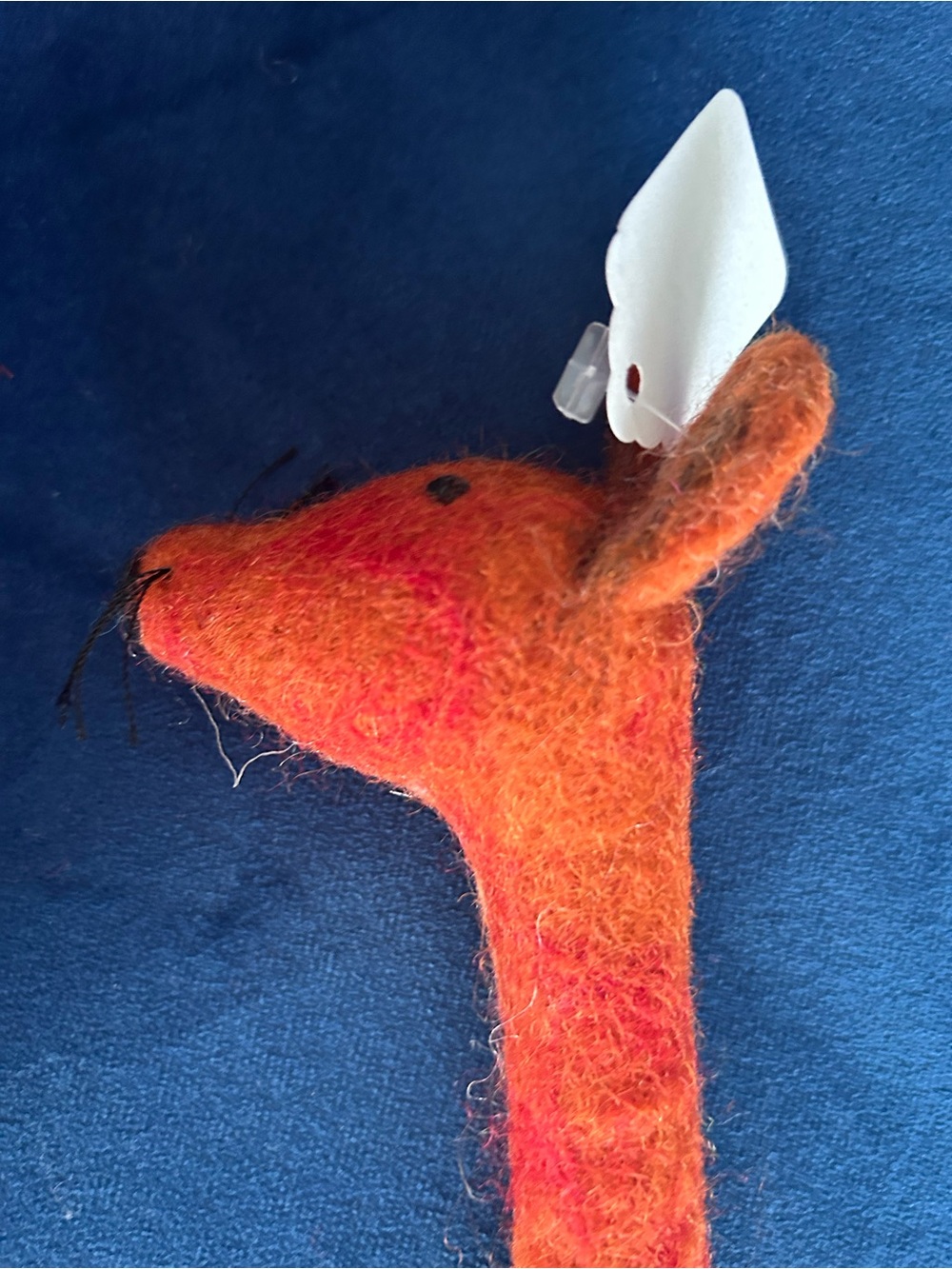 Handmade Orange Felt Fox Pen Cover Sleeve Head - Picture 1 of 3